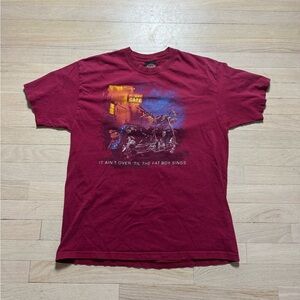 Harley-Davidson 2000s Men's Burgundy Graphic Tee mens Large